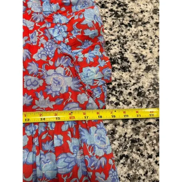 Love the Label Poppy Maxi Dress In Paola Floral Print Smocked Tiered Sz S EUC - Picture 8 of 8